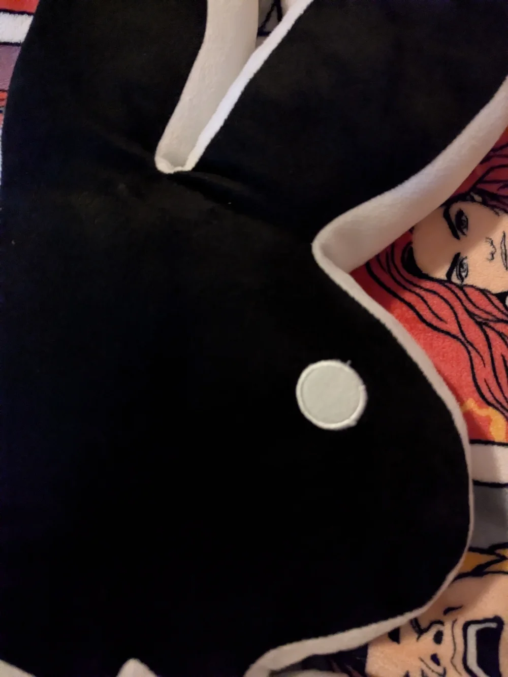Playboy Black and White Bunny Pillow